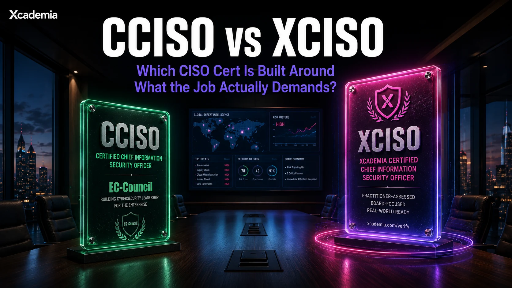 CCISO vs XCISO:   Which CISO Certification Is Built Around What the Job Actually Demands?