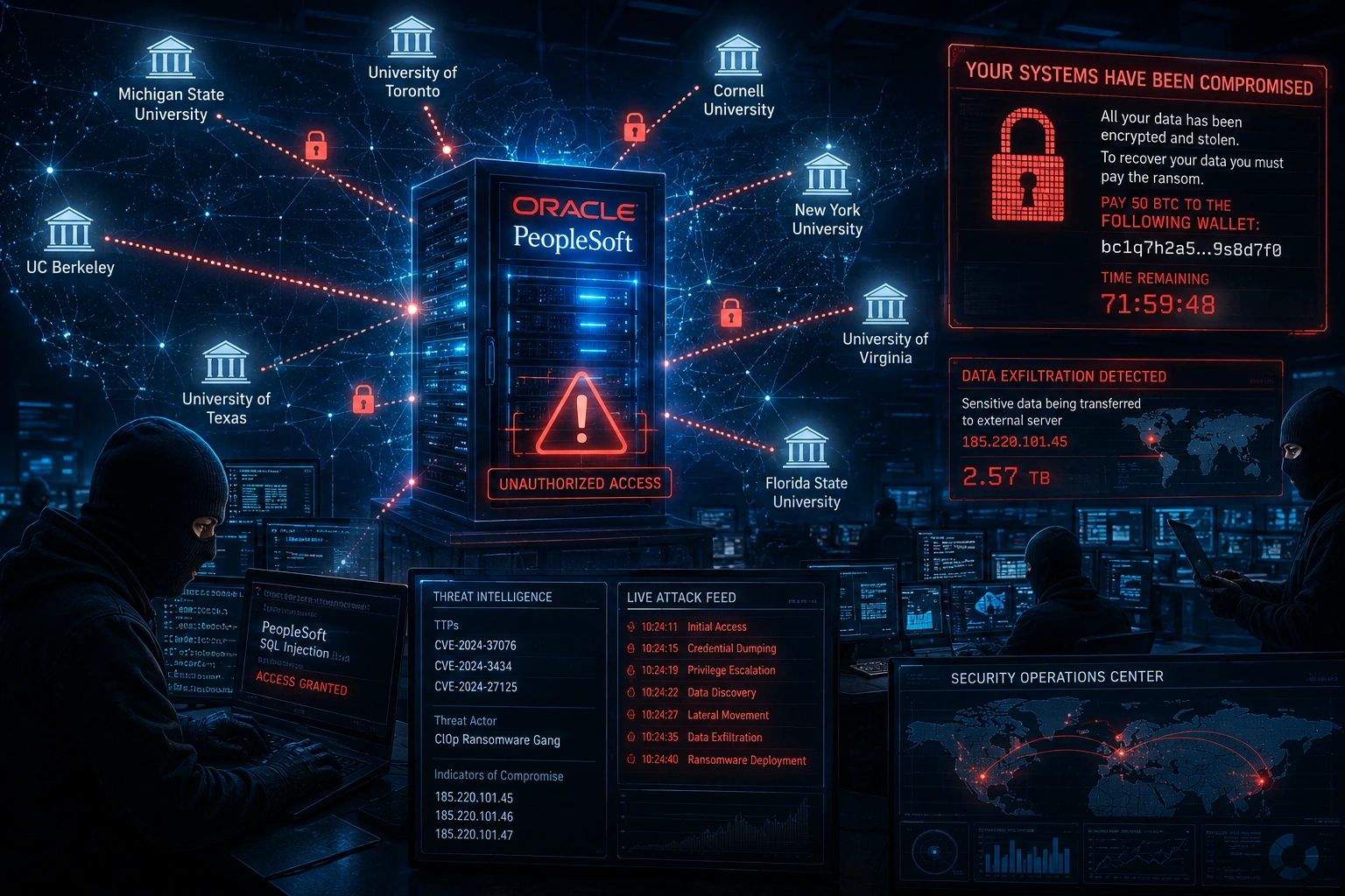 ShinyHunters Exploits Oracle PeopleSoft Zero-Day, Targets Universities and Education Sector