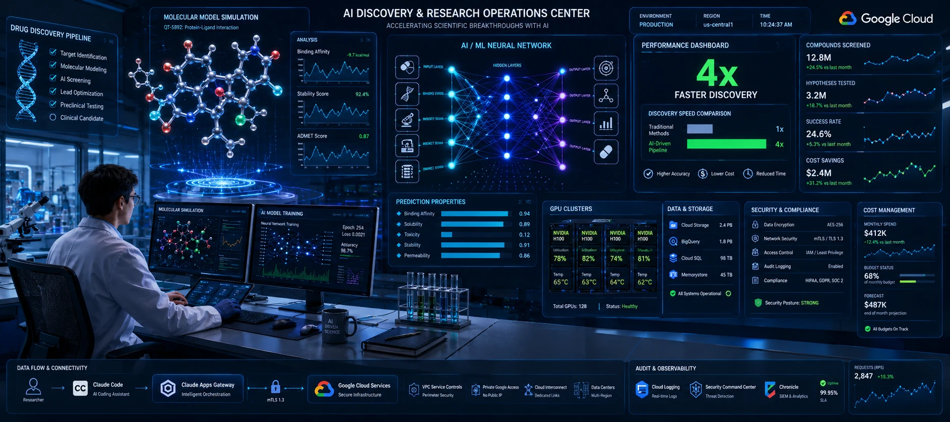 Schrödinger Accelerates Molecular Discovery by 4x Using Google DeepMind’s AlphaEvolve