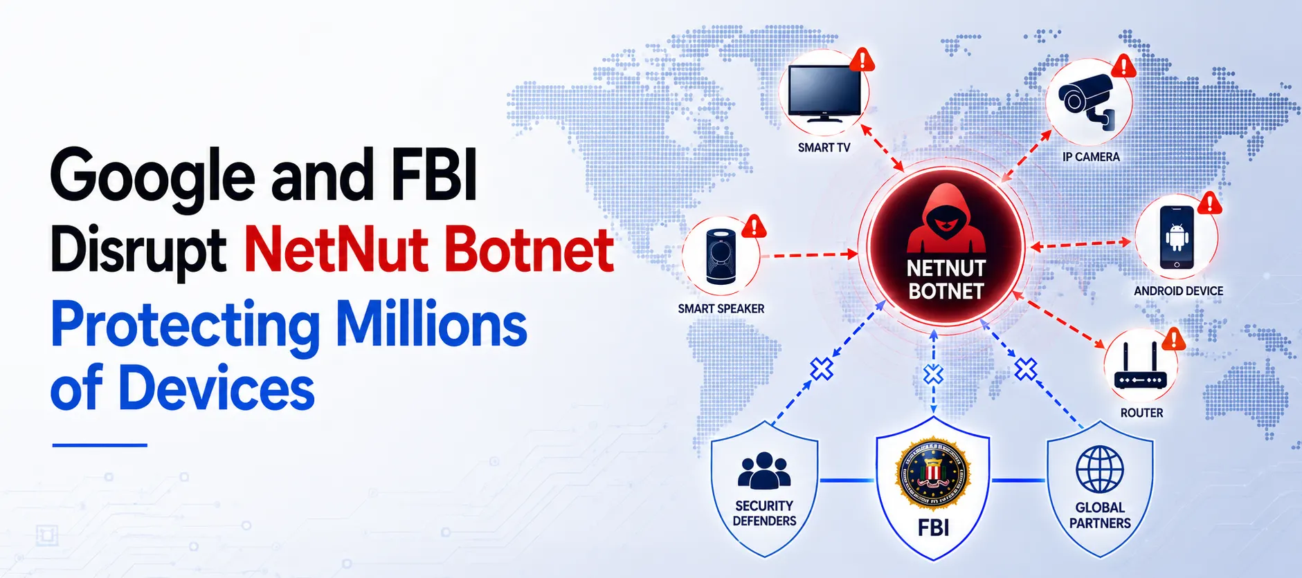 Google, FBI Disrupt NetNut Botnet, Targeting One of the World's Largest Malicious Residential Proxy Networks