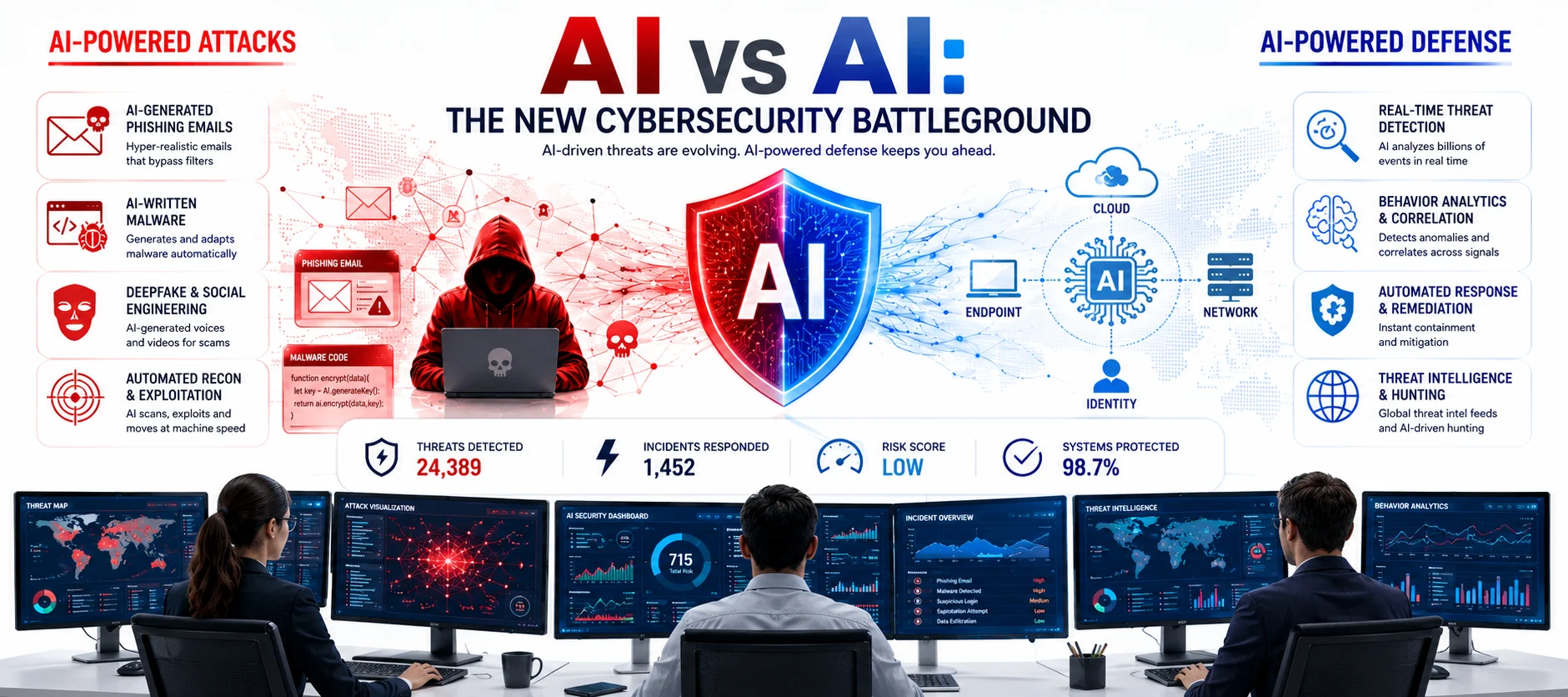 Harnessing AI in Cybersecurity: How Organizations Can Stay Ahead of AI-Powered Threats