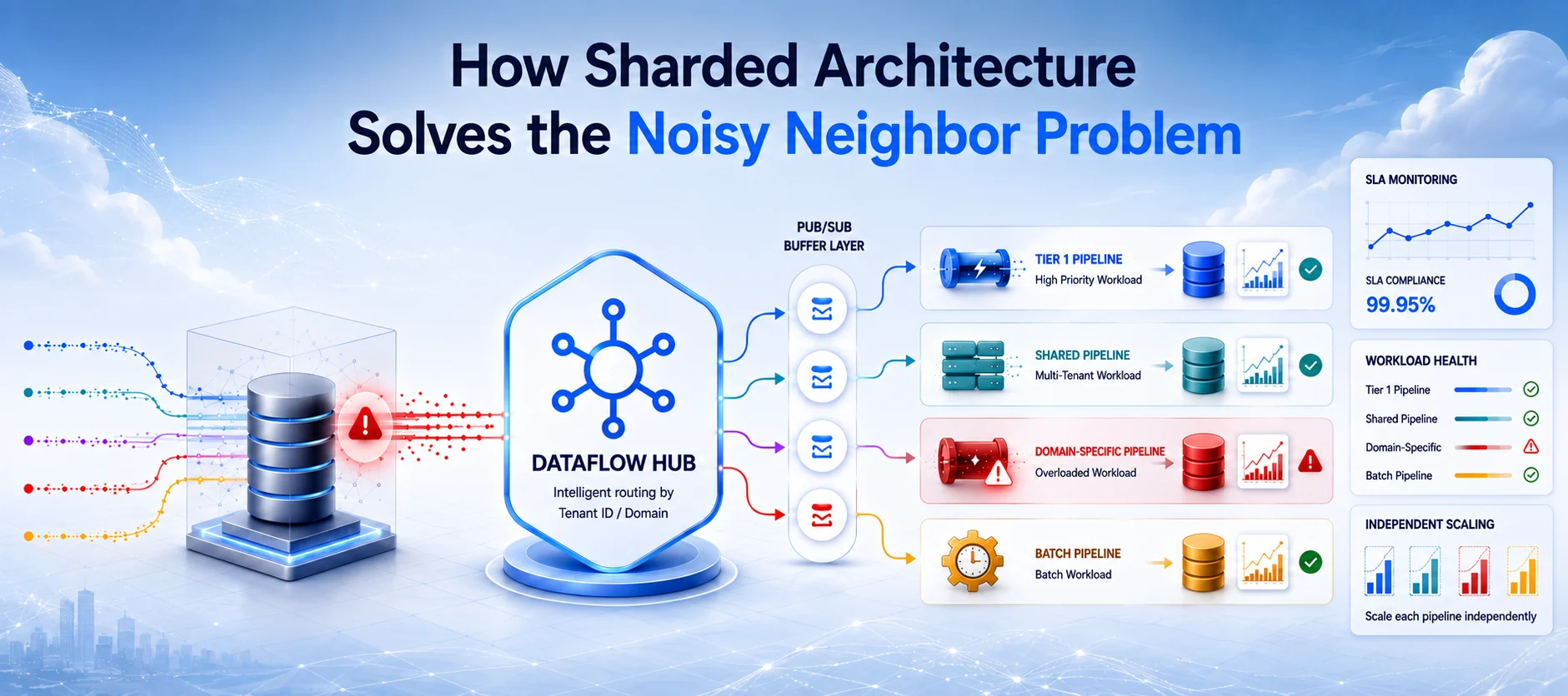 Google Cloud Explains How Sharded Dataflow Architecture Solves the 'Noisy Neighbor' Problem