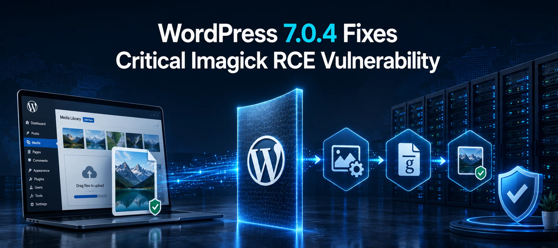 WordPress 7.0.4 Fixes High-Risk Imagick RCE Vulnerability Through Malicious File Uploads